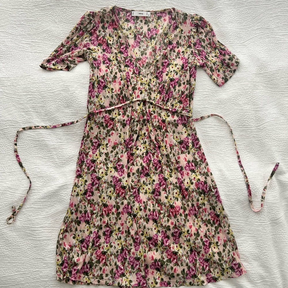 Mango Floral Print Dress